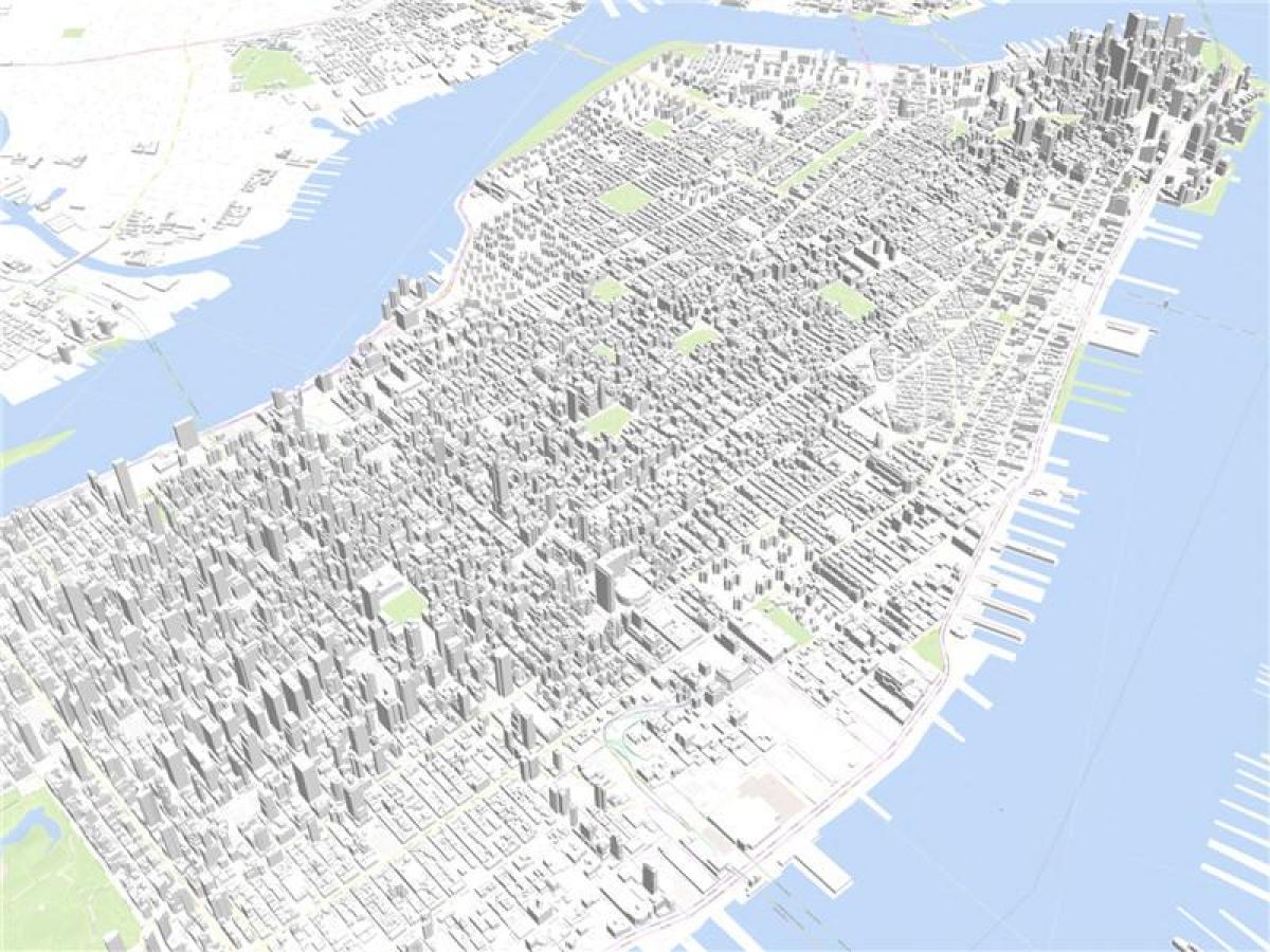 Manhattan 3d mapu