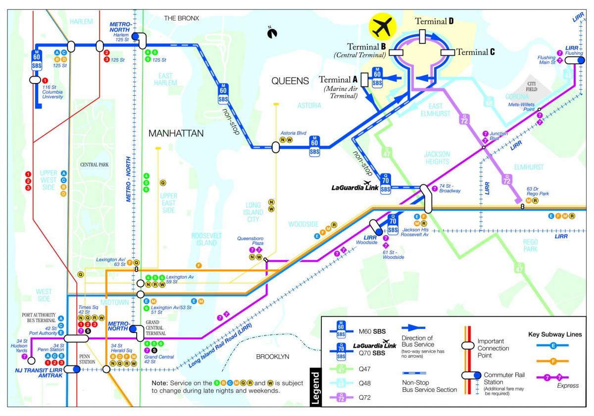 mapa m60 bus