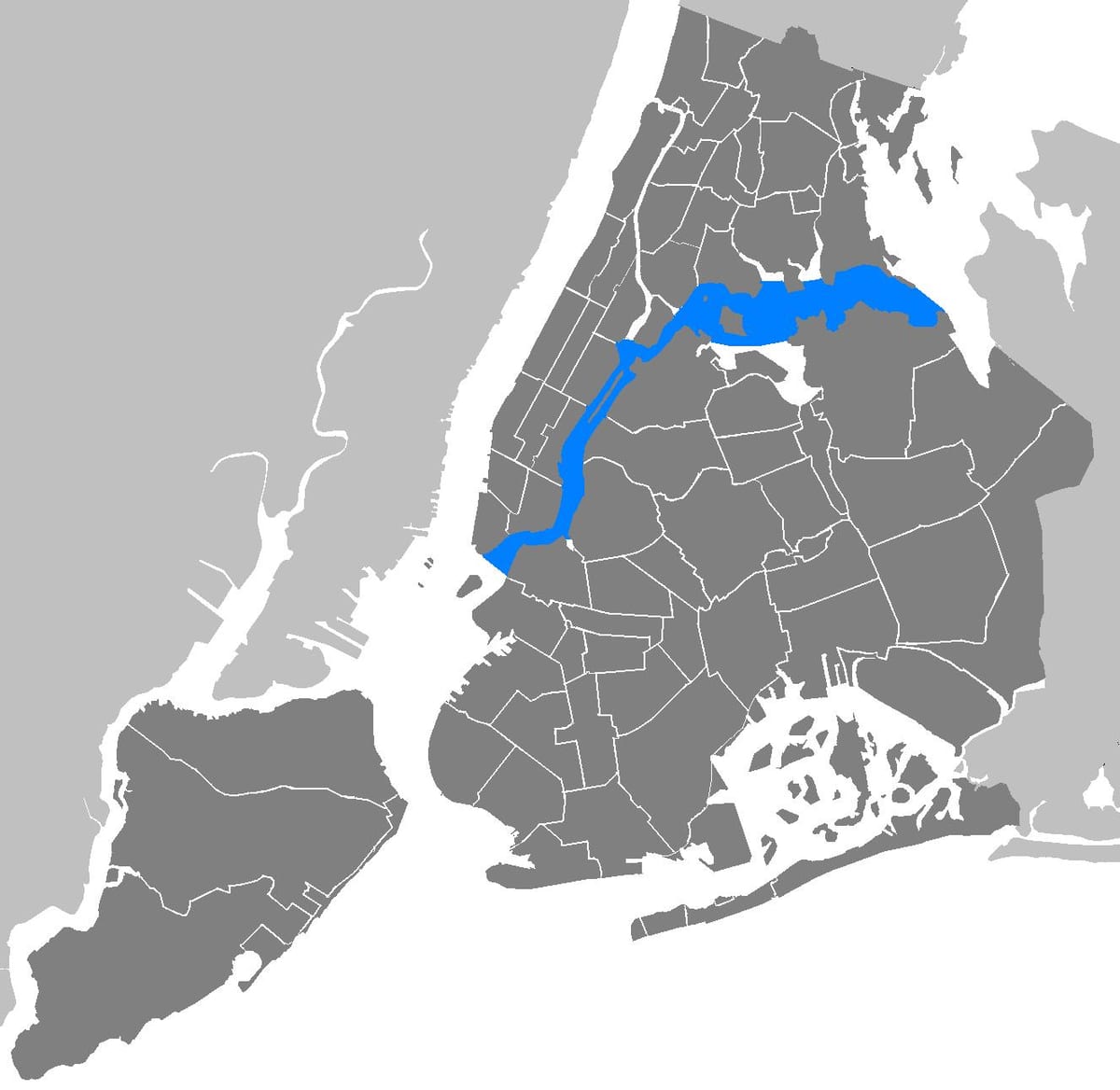 mapa Manhattanu vektor