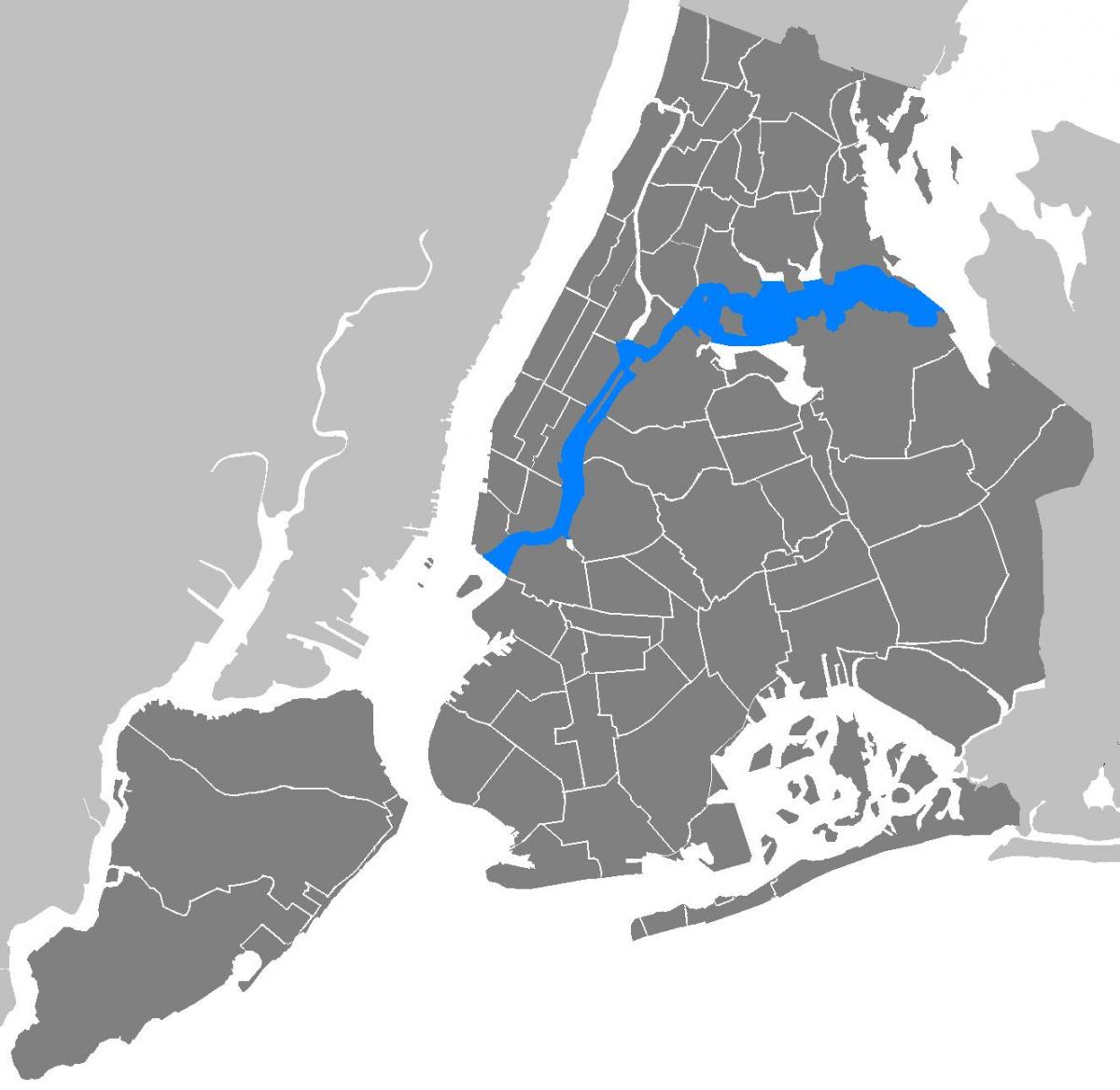 mapa Manhattanu vektor