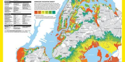 Manhattan povodňovej zóny mapu