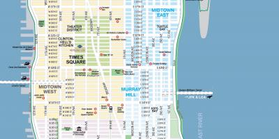 Zadarmo vytlačiť mapu Manhattanu, new YORKU